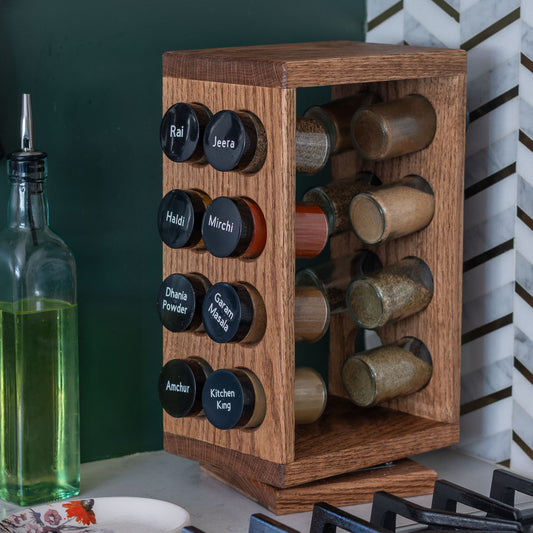 DIY Rotating Spice Rack Plans